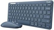 trust lyra wl keyboard mouse blue us photo