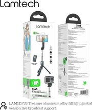 lamtech 2in1 bluetooth gimbal for action cams and smartphones lam111733 photo