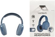 lamtech bt53 foldable high fidelity headphones blue lam113034 photo