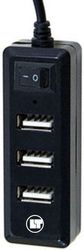 lamtech 4 port usb hub black lam021479 photo