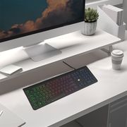 lamtech rainbow wired usb keyboard with round keys lam113058 photo