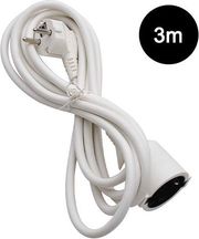 lamtech extension cord with children protection 3m white lam111900 photo lamtech extension cord with children protection 3m white lam111900 photo