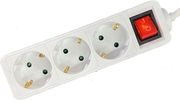 lamtech power strip with switch 3 outlets white 3m lam113287 photo