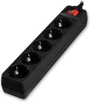 lamtech power strip with switch 5 outlets black 15m lam023749 photo