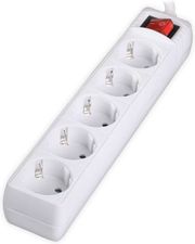 lamtech power strip with switch 5 outlets white 15m lam023732 photo