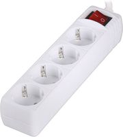 lamtech power strip with switch 4 outlets white 15m lam023718 photo