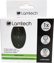 lamtech surge protector 16a 250v 3680w black lam023800 photo