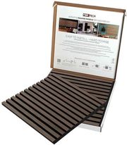 audiodesigner 3d square walnut xylino diakosmitiko panel toixoy 52 x 52 x 22cm 054 tm 2tmx photo