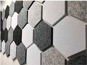 audiodesigner pet hexagon 12 ixoaporrofitika panel 20 cm black grey 2 tm benzinokolla set photo