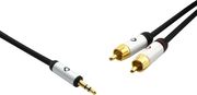 oehlbach i connect j kalodio ixoy foritis syskeyis 35mm jack 2 x rca 3m black temaxio photo