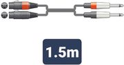 26j 2xf150 kalodio ixoy 2 x xlr female 2 x 63mm mono jack plugs 15m temaxio photo