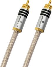 oehlbach silvershield flex digital audio cinch cable rca to rca 75 cm transparent silver photo