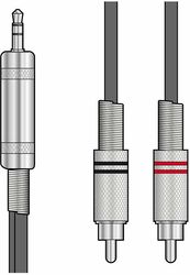 s3j 2r300 kalodio ixoy 35mm trs jack 2 x rca plugs 3 m temaxio photo