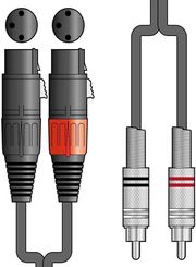 chord 2r 2xf150 kalodio ixoy 2 x xlr female 2 x rca plugs 15m temaxio photo