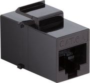 logilink keystone coupler cat6a utp 2xrj45 black photo