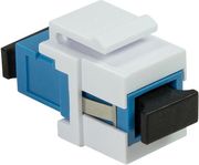 logilink keystone coupler fiber sc simplex singlemode blue white photo