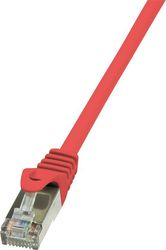 logilink patch cable cat5e f utp 025m red photo