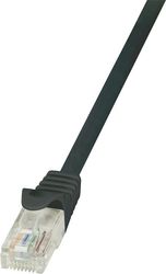 logilink patch cable cat5e u utp 025m black photo