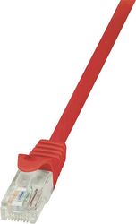 logilink patch cable cat5e u utp 025m red photo