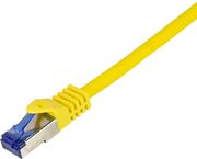 logilink patch cable cat6a s ftp ultraflex 3p ghmt certified yellow 10m photo