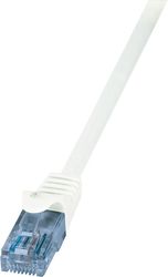 logilink patch cable cat6a u utp white 025m photo