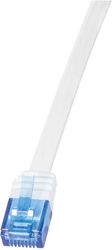 logilink patch cable flat cat5e u utp white 025m photo