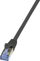logilink patch cable with cat7 black 05m photo