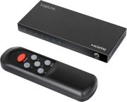 logilink hdmi switch 4x1 port 4k 60 hz hdcp hdr cec rc photo