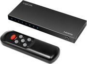 logilink hdmi switch 5x1 port 4k 60 hz hdcp hdr cec rc metal photo