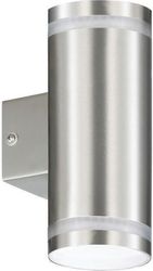 geyer epitoixo spot 2xgu10 165a 2 ip44 inox photo