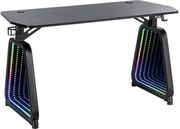 white shark gaming desk with usb light effects medusa medusa photo