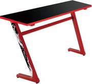 white shark gaming z shaped desk frame with desktop board black red gd zz red photo