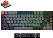 keychron k3 v3 k3x b1 qmk wireless mechanical keyboard red switch rgb 75 us layout photo