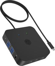 icy box 12 in 1 type c dock with pd up to 100w black ib dk4090 c photo