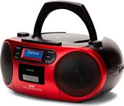 aiwa portable cd mp3 player with dab red bbtc 660dab rd photo