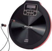 aiwa portable cd player with earphones red pcd 810rd photo