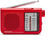 aiwa pocket am fm radio with dual analog tuner red rs 55 rd photo