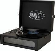 aiwa vintage turntable in leather briefcase black vpx 1971 bk photo