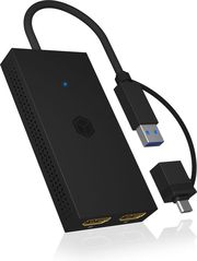 icy box usb type c to dual hdmi splitter ib spl1029ac photo