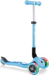 globber scooter junior foldable fantasy lights flowers pastel blue 433 200 photo