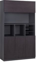 bibliothiki grafeioy epaggelmatiki rosewood hm2088 120x40x200y ek photo