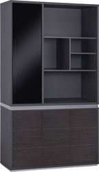 bibliothiki grafeioy epaggelmatiki rosewood hm2091l 120x40x200y ek photo