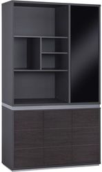 bibliothiki grafeioy epaggelmatiki rosewood hm2091r 120x40x200y ek photo
