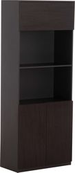 bibliothiki grafeioy epaggelmatiki rosewood hm2089 melamini gkri wenge 80x40x200yek photo