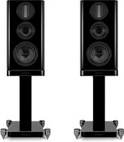 wharfedale aura 2 high gloss black stands zeygos photo
