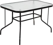 trapezi adam hm567903 metalliko mayro me gyalini epifaneia 120x70x70yek photo