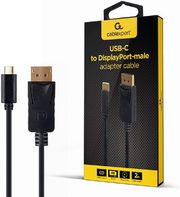 cablexpert usb c to displayport male adapter 4k 60hz 2m black retail pack a cm dpm 01 photo