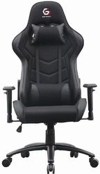 gembird gaming chair leather black gc 01 bl photo