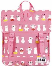 8848 backpack for children with white bears print 440 055 005 photo