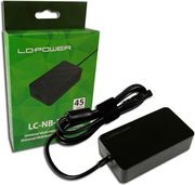 lc power universal multi range notebook adapter 45w 19 195v 158 237a 10 tips lc45nbpro photo